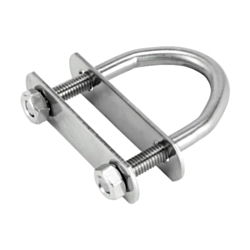 U Bolt With Top & Bottom Backing Plate 8mm