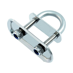 U Bolt With Heavy Duty Top & Bottom Backing Plate 6mm