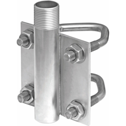 Stainless Steel Mounting Bracket - for Masts or Poles 1" - 14" Mount