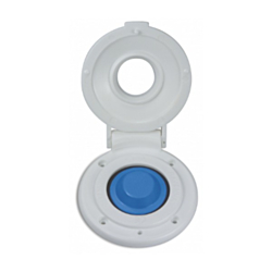 Foot-switch chain washer inox - White 900/XCW