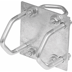 Stainless Steel Mounting Plate for Masts or Rail Mounts
