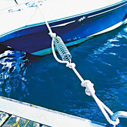 Galvanised stainless steel mooring spring Ø 5.5 mm