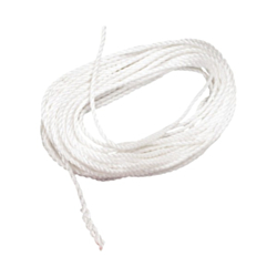 White throwing line for buoy