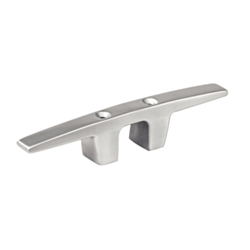 Aluminium mooring cleat top drilled 350mm