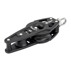 Allen 40mm Dynamic Single Swivel Block with Becket and Fiddle