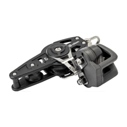 Allen Brothers 40mm Dynamic Single Swivel Block with Becket and Fiddle