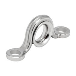 Forged Stainless Steel Eye Strap With Ferrule – Medium