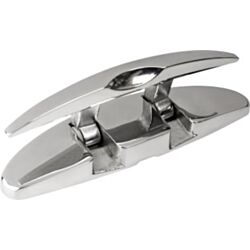 Stainless Steel Oval Folding Cleat 5" with Hidden Hex Bolts