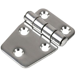 304 Stainless Steel Short Side Dampening Door Hinge 2-1/8" x 1-1/2" 