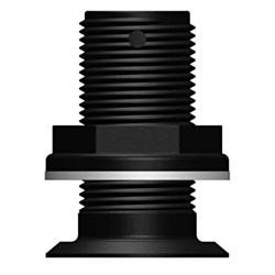 Black Recessed Skin Fitting  with 1" BSP Thread