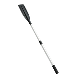 Black Aluminium Short Oars (1.34m – Pair) for 1.85-2.30m SU Boats – fits Pin Rowlock